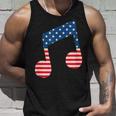 星条旗 アメリカ国旗 音符 タンクトップ 彼への贈り物