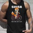 柴犬 いぬ イラスト 柴犬好き 犬好き 自転車 かわいい おもしろ レトロ Ride For Life's Joy タンクトップ 彼への贈り物