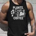 植物 犬 コーヒー おもしろ ガーデニング 犬好き ギフト タンクトップ 彼への贈り物