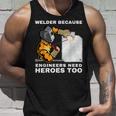 溶接工エンジニアにはヒーローが必要だから 面白すぎる溶接 タンクトップ 彼への贈り物