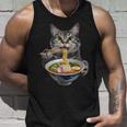 猫がラーメンを食べる リアル タンクトップ 彼への贈り物