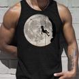 登山、フリークライミング、登山、ボルダリング、月 タンクトップ 彼への贈り物