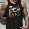 私は毎日黒人だけど今日は黒人黒人ジューンティーンス タンクトップ 彼への贈り物