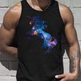美的シルエット 夢のような宇宙 銀河 ユニコーン タンクトップ 彼への贈り物