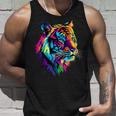 虎 大型猫 野生動物 虎 猫好き かわいい虎 タンクトップ 彼への贈り物