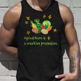 農業はクリエイティブ 野菜 生産 畑 家庭菜園 農家 アグリカルチャー 食育 芸術作品 メンズ レディース キッズ タンクトップ 彼への贈り物