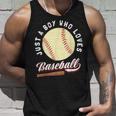 野球選手が大好きな少年 男の子向けギフト タンクトップ 彼への贈り物
