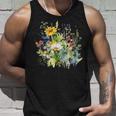 野生の花 ボタニカル 花 自然 ヴィンテージ フローラル グラフィック タンクトップ 彼への贈り物