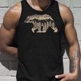 野生動物 レトロ 野生動物 クマ アウトドア 自然 森林 木 タンクトップ 彼への贈り物