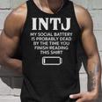面白い Intj ソーシャルバッテリー 内向的 直感的 パーソナリティ タンクトップ 彼への贈り物