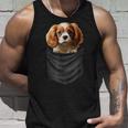 面白いtシャツ キャバリア ポケット イヌ わんこ メンズ 犬好き グッズ おもしろ 面白い 服 ネタ タンクトップ 彼への贈り物
