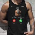 面白いtシャツ ゴールデンレトリバー 着信 犬 イヌ メンズ グッズ かわいい おもしろ 面白い 服 ネタ タンクトップ 彼への贈り物