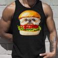 面白いtシャツ シーズー 犬 ハンバーガー メンズ 犬好き グッズ かわいい おもしろ 面白い 服 ネタ タンクトップ 彼への贈り物