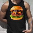 面白いtシャツ ダックスフンド 犬 ハンバーガー メンズ グッズ かわいい おもしろ 面白い 服 ネタ タンクトップ 彼への贈り物