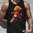 面白いtシャツ トイプードル バイク イヌ メンズ 犬好き グッズ かわいい おもしろ 面白い 服 ネタ タンクトップ 彼への贈り物