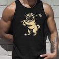 面白いtシャツ パグ ゴルフ イヌ わんこ メンズ 犬好き グッズ かわいい おもしろ 面白い 服 ネタ タンクトップ 彼への贈り物