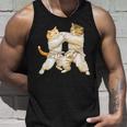 面白いtシャツ 猫 柔道 ネコ メンズ 猫好き グッズ おもしろ 面白い 服 ネタ にゃんこ 猫の下僕 柔術 タンクトップ 彼への贈り物
