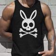 面白いイースターデー ジョリーロジャー バニー スカル ウサギ メンズ レディース タンクトップ 彼への贈り物