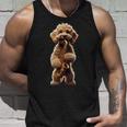 面白いオーケストラ サクソフォン ミュージシャン 落書き 犬 サックス タンクトップ 彼への贈り物