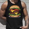 面白いチーズバーガーハンバーガーデザイン キッズ 男女兼用 タンクトップ 彼への贈り物