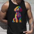 面白いプードル犬 動物愛好家 犬の飼い主 プードル犬 Poodle Animal Lover Dog Owner タンクトップ 彼への贈り物