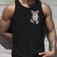 面白いペンブローク ウェルシュコーギー あなたのポケットにコーギー愛好家向け タンクトップ 彼への贈り物
