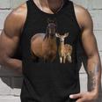 馬 鹿 面白いtシャツ バカ メンズ おもしろ 面白い 服 オリジナル おもしろグッズ ネタ 動物 ウマ シカ タンクトップ 彼への贈り物