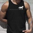 馬の線路、馬蹄、乗馬。 タンクトップ 彼への贈り物