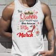 3月13日 誕生日 この女王は3月13日に生まれました タンクトップ 彼への贈り物