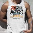 70歳の誕生日 ヴィンテージ 1955 70 Years Of Being Awesome レトロ タンクトップ 彼への贈り物