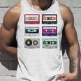 80 年代のロック カセットシャツ男性ヴィンテージ ロック カセット テープ タンクトップ 彼への贈り物