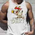 Bock Auf Dart ヤギとビールジョッキ 面白いダーツプレーヤー タンクトップ 彼への贈り物