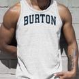 Burton Michigan Mi ヴィンテージ スポーツデザイン ネイビーデザイン タンクトップ 彼への贈り物