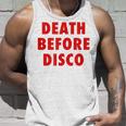 Death Before Disco Inspired メンズ レディース 80年代レトロ タンクトップ 彼への贈り物