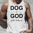 Dog Is Godpelled Backwards-面白い犬の言葉 タンクトップ 彼への贈り物