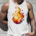 Fire Element Flameのグラフィックアート。あらゆる年齢の方に。 タンクトップ 彼への贈り物