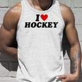 I Heart Hockey タンクトップ 彼への贈り物