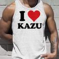 I Heart Kazu 名 I Love パーソナライズ タンクトップ 彼への贈り物