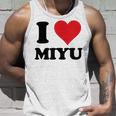 I Heart Miyu ファーストネーム I Love パーソナライズ タンクトップ 彼への贈り物