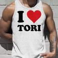 I Heart Tori ファーストネーム I Love パーソナライズ タンクトップ 彼への贈り物