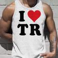 I Heart Tr Initials I Love TR First And Last NameR タンクトップ 彼への贈り物