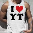 I Heart Yt Initials I Love YT First And Last Name Yタンクトップ 彼への贈り物