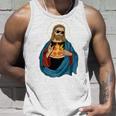 Jesus Holding A Pizza 長袖tシャツ タンクトップ 彼への贈り物