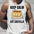 Keep Calm Eat Castella ヴィンテージ グランジ カステラ ケーキ好き タンクトップ 彼への贈り物