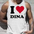 I Love Dina タンクトップ 彼への贈り物