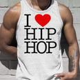 I Love Hip Hop ハート ラップ&ヒップホップファン タンクトップ 彼への贈り物
