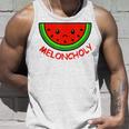Meloncholy 面白い スイカ しゃれ フルーツ好き。 タンクトップ 彼への贈り物