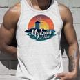 Mykonosibes ヴィンテージ 夕日 ギリシャの島 ギリシャ お土産 長袖tシャツ タンクトップ 彼への贈り物