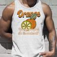 Orange You Glad It's The Weekend Fun Citrus Fruit Back タンクトップ 彼への贈り物