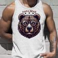 メンズ Papa Bear Face サングラス Papa Bear Lover 父の日 タンクトップ 彼への贈り物